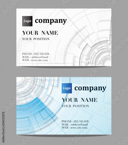 名刺デザイン　テクノロジー