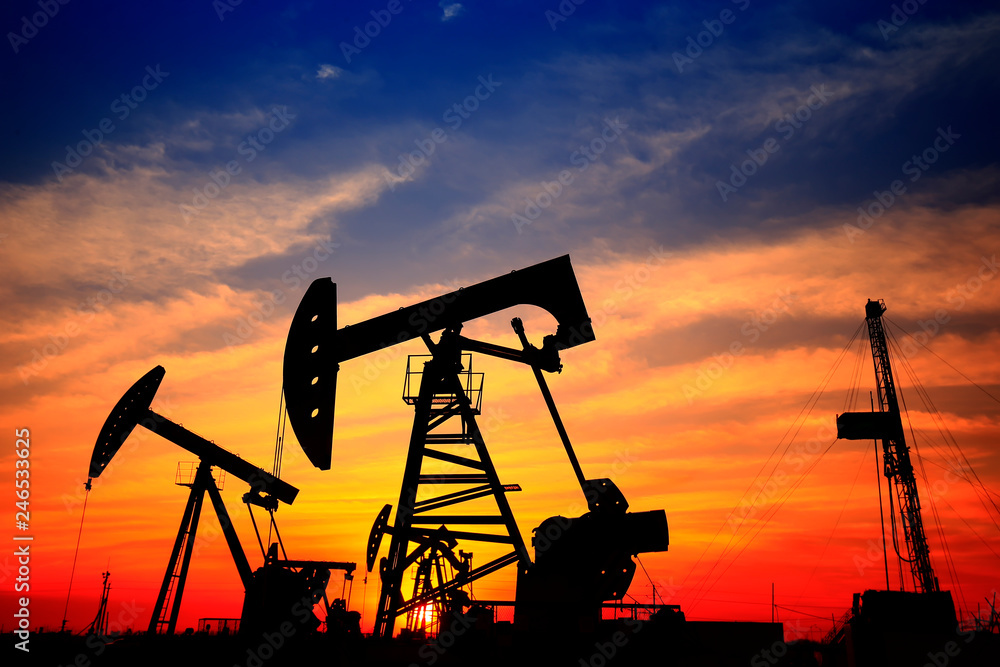 The oil pump, industrial equipment The oil pump, industrial equipment