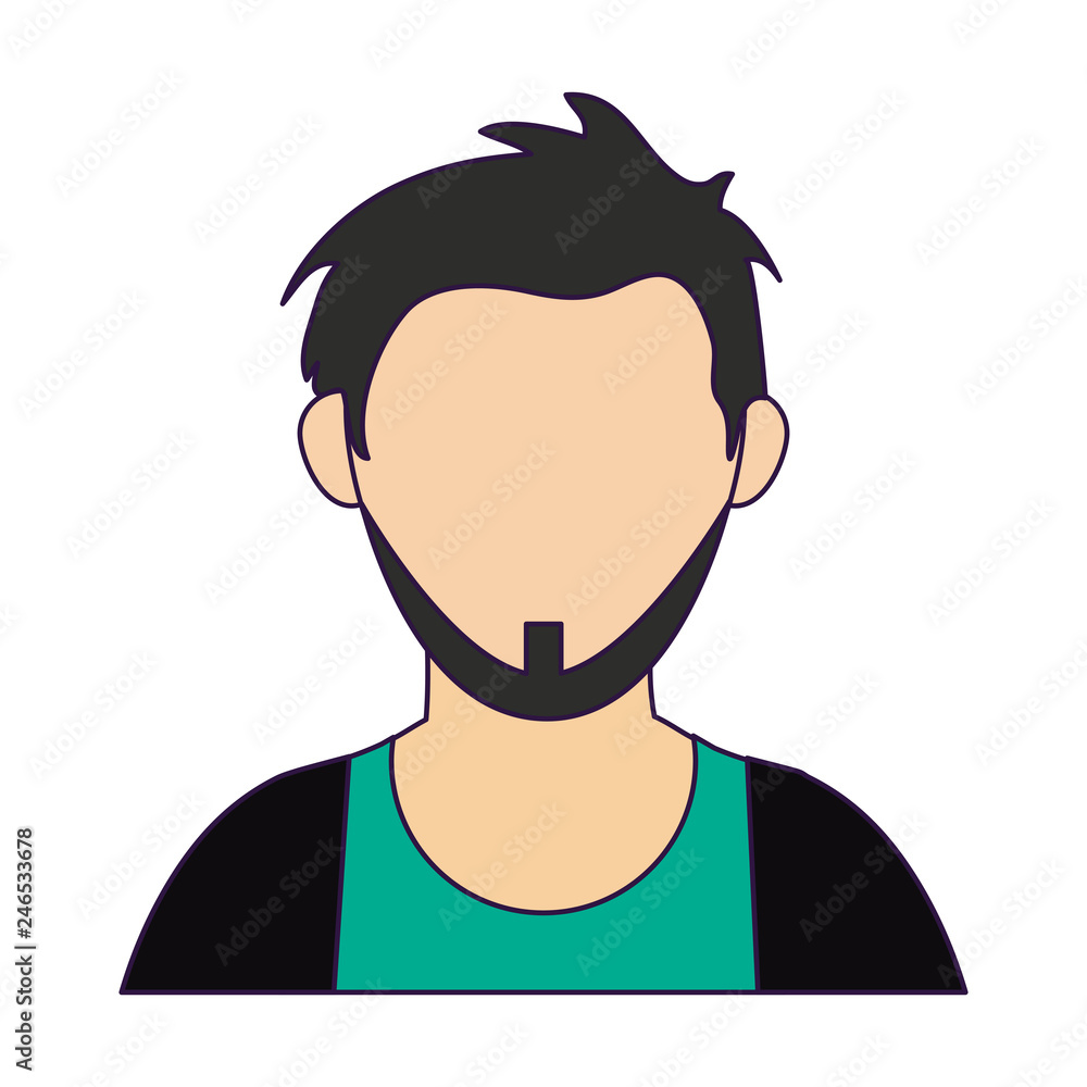 avatar faceless male profile