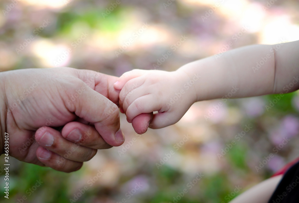 Adults with cheap baby hands