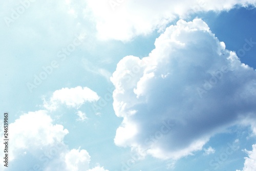 Blue sky with cloud background. 