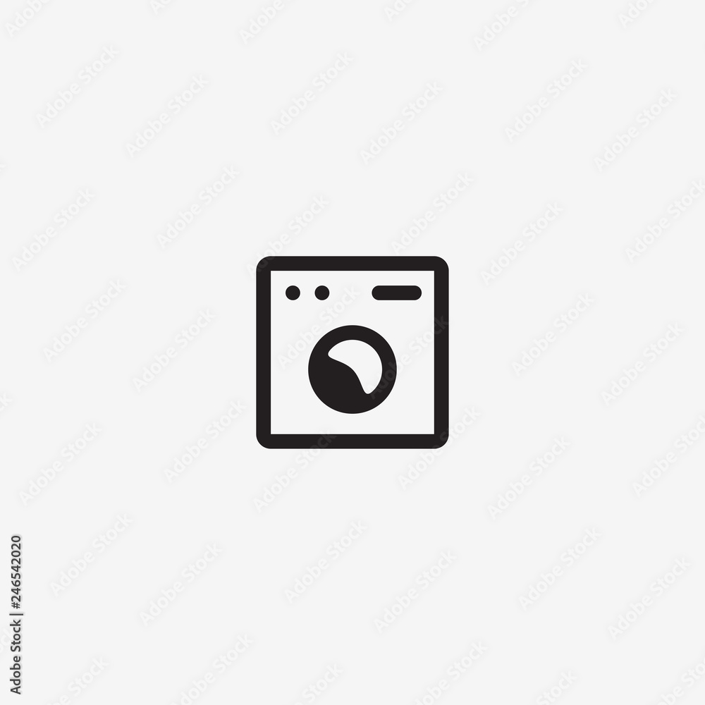 washing machine icon.Vector illustration. washing machine icon.Vector illustration.