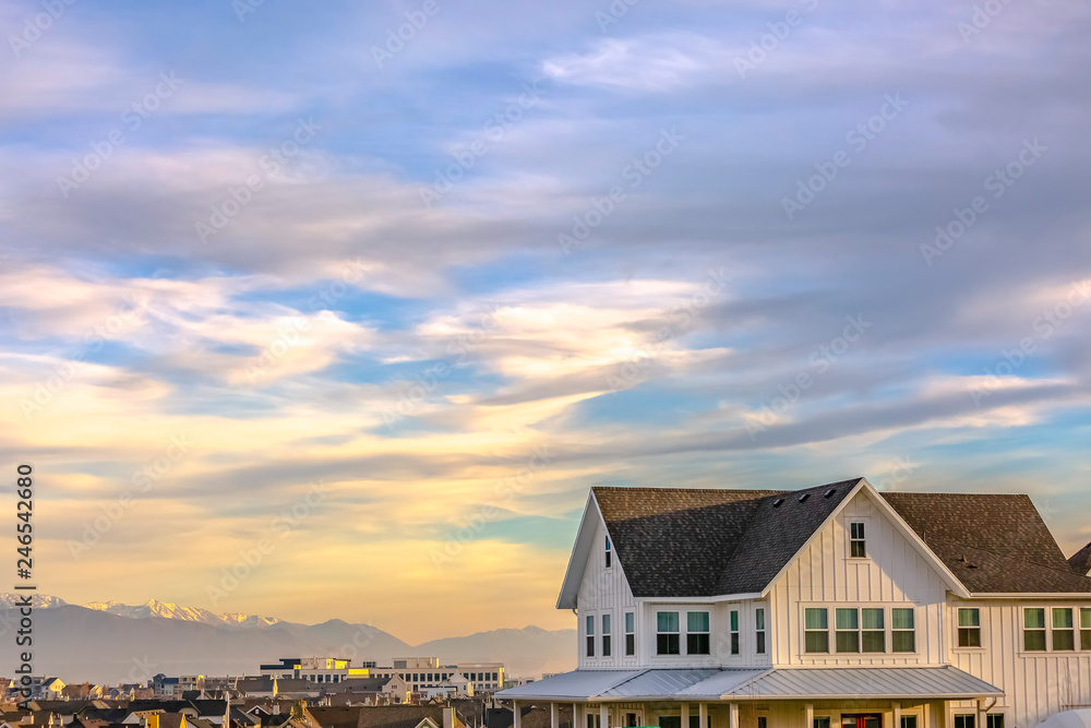 Beautiful sky over scenic Daybreak Utah community Beautiful sky over scenic Daybreak Utah community