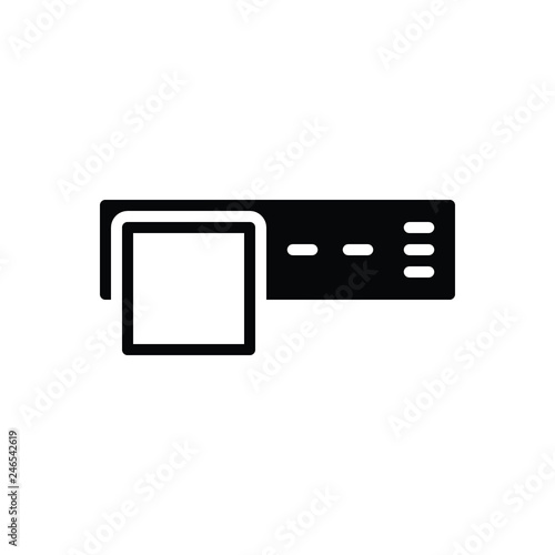 Black solid icon for Stacked