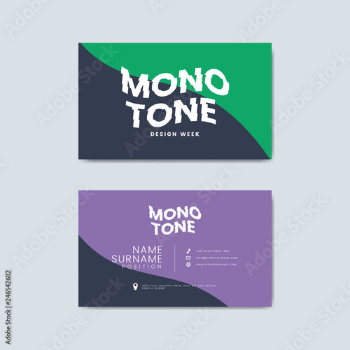 Corporate business card template