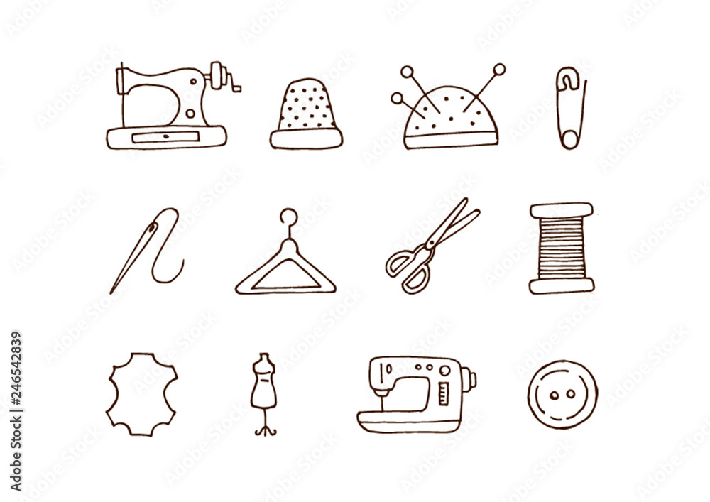 Vector handmade crafts. Hand made tools card background template Vector handmade crafts. Hand made tools card background template