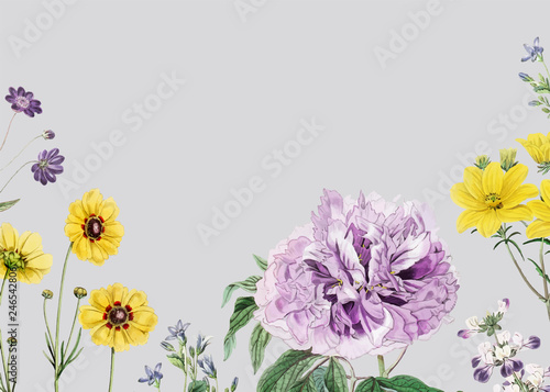Flower frame illustration
