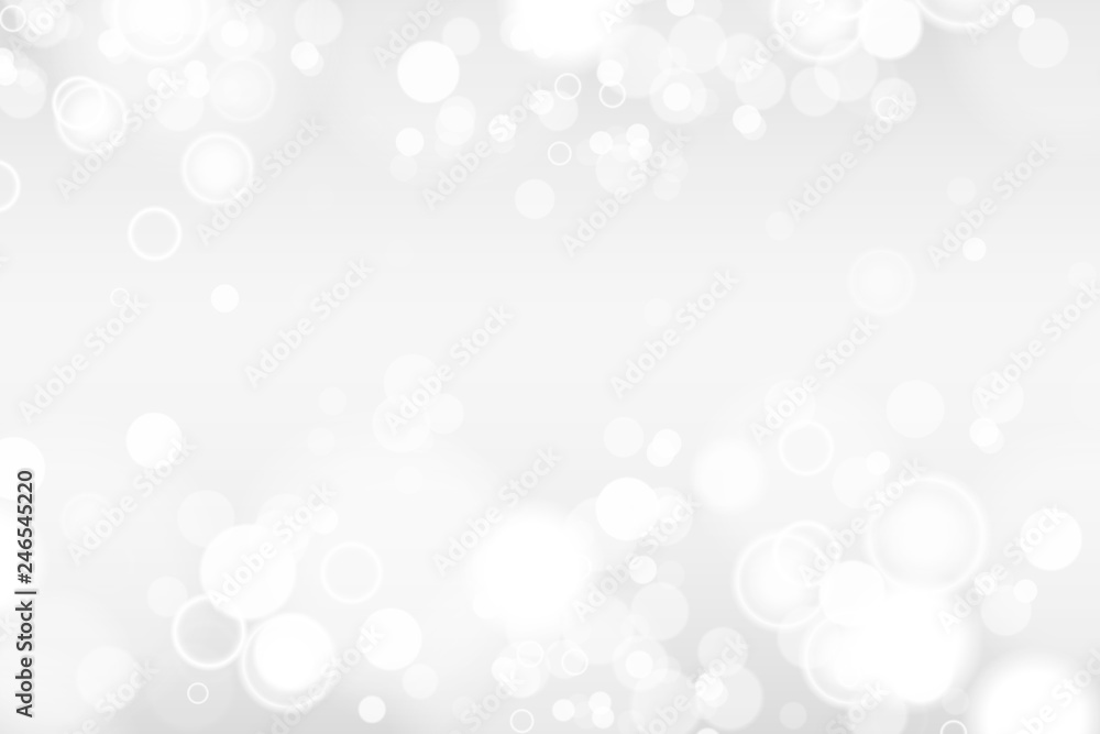 Silver and white bokeh lights defocused. Abstract background. Elegant, shiny, blurred light background. Magic christmas background. EPS 10. Silver and white bokeh lights defocused. Abstract background. Elegant, shiny, blurred light background. Magic christmas background. EPS 10.