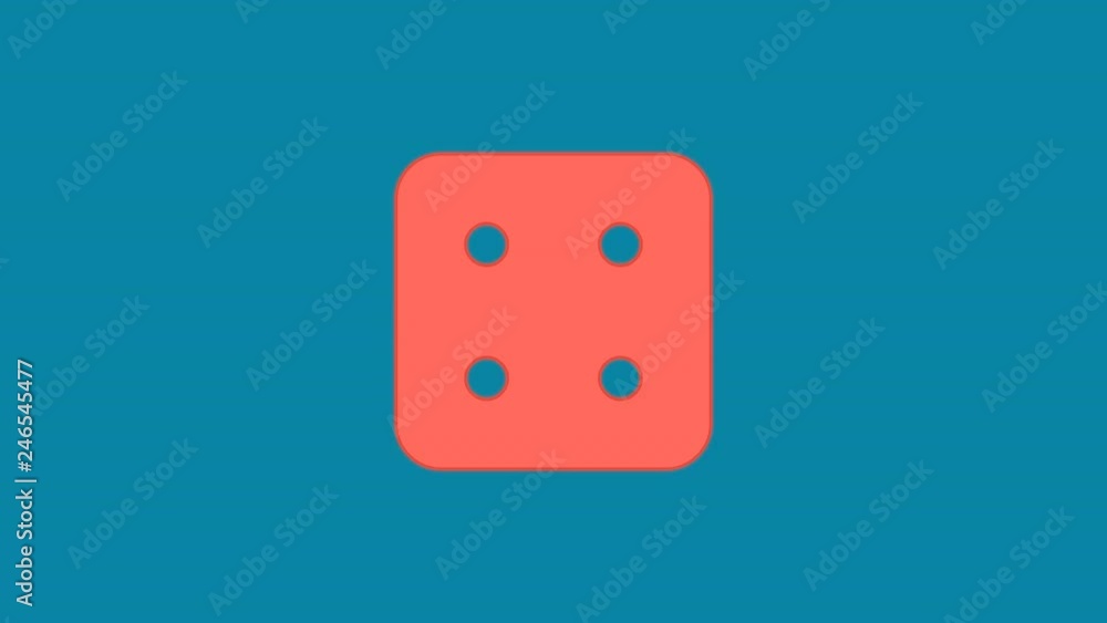 Behind the squares appears the symbol dice four. In - Out. Alpha channel Premultiplied - Matted with color RGB (8,132,164) Behind the squares appears the symbol dice four. In - Out. Alpha channel Premultiplied - Matted with color RGB (8,132,164)