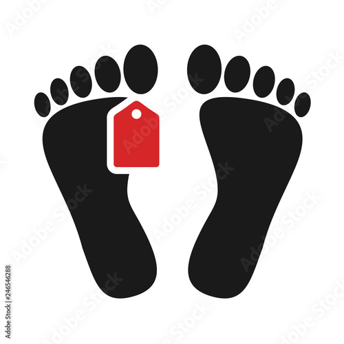 dead man foot icon