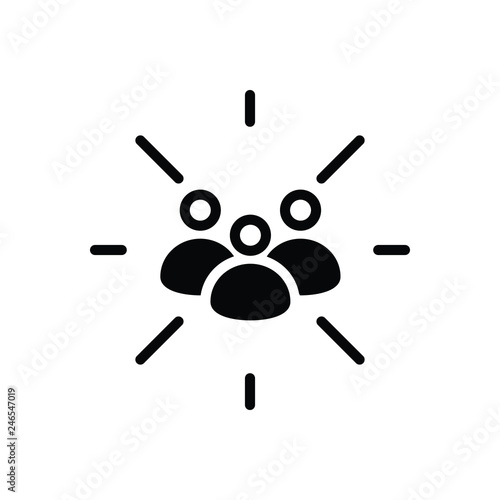 Black solid icon for Focus