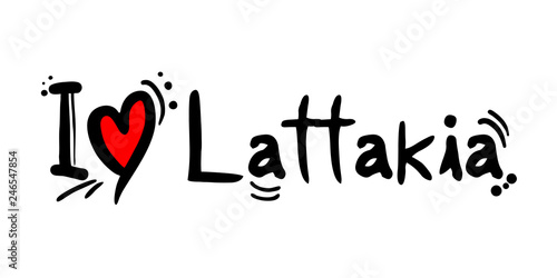 Lattakia city of Syria love message