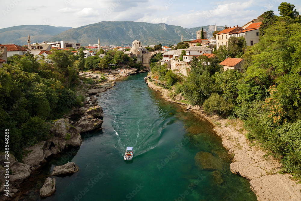 Mostar - Old Bridge and Neretva river, Bosnia and Herzegovina