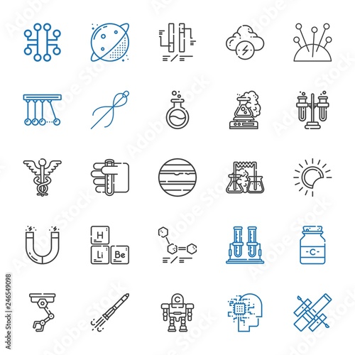 science icons set