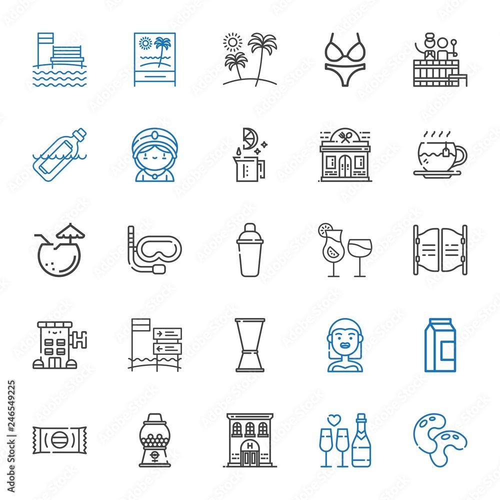 drink icons set