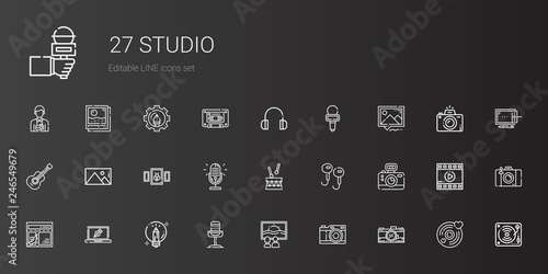 studio icons set