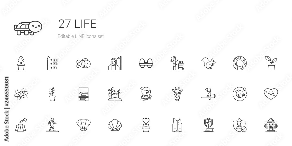 life icons set life icons set