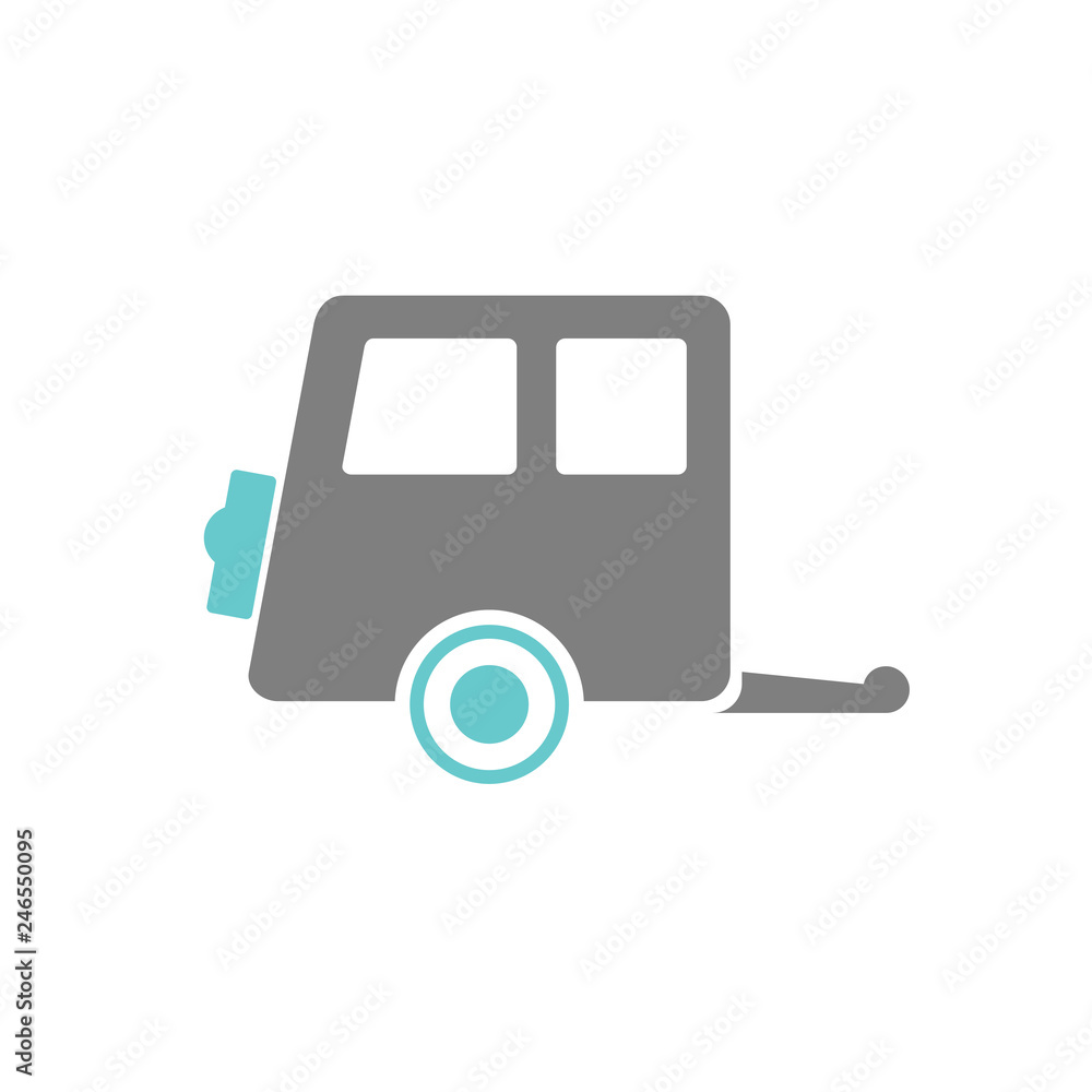 Camper icon on white background for graphic and web design, Modern simple vector sign. Internet concept. Trendy symbol for website design web button or mobile app