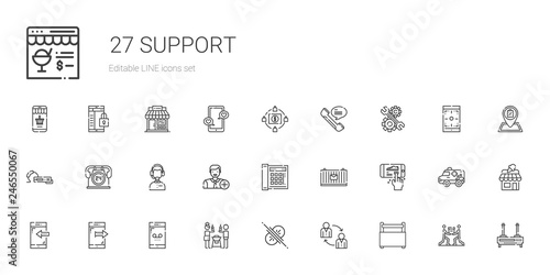 support icons set