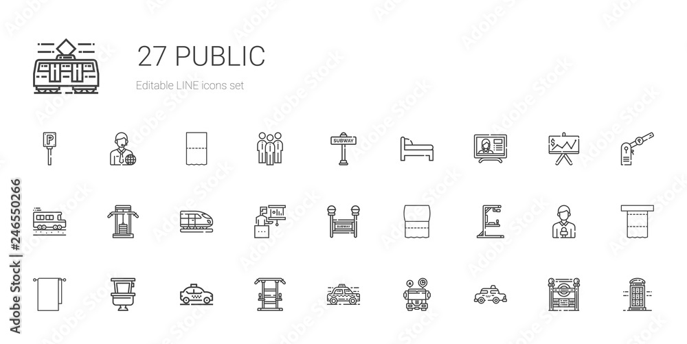 public icons set public icons set