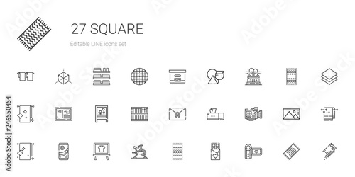 square icons set