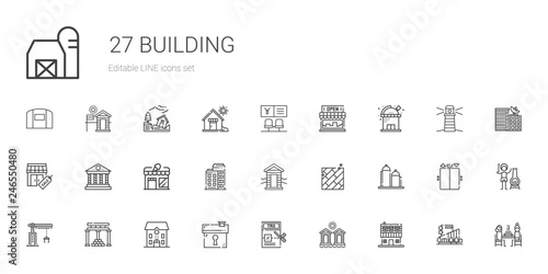 building icons set