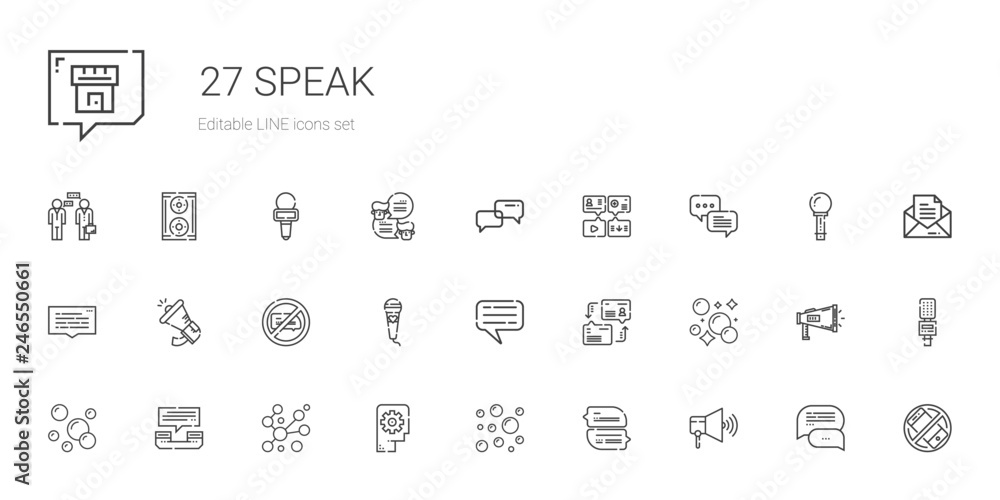 speak icons set speak icons set