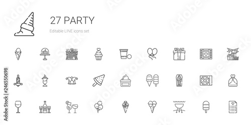 party icons set