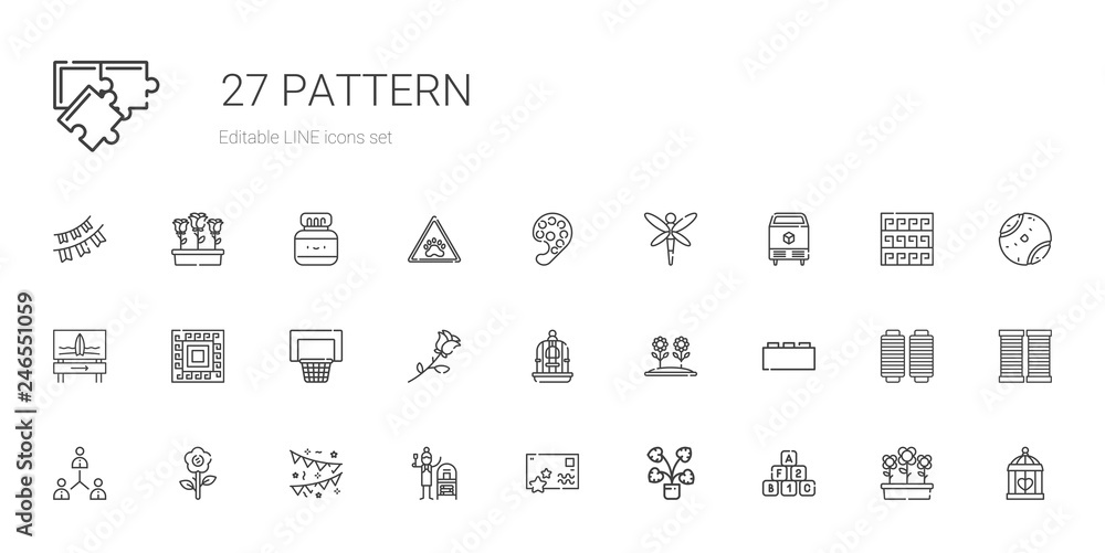 pattern icons set pattern icons set