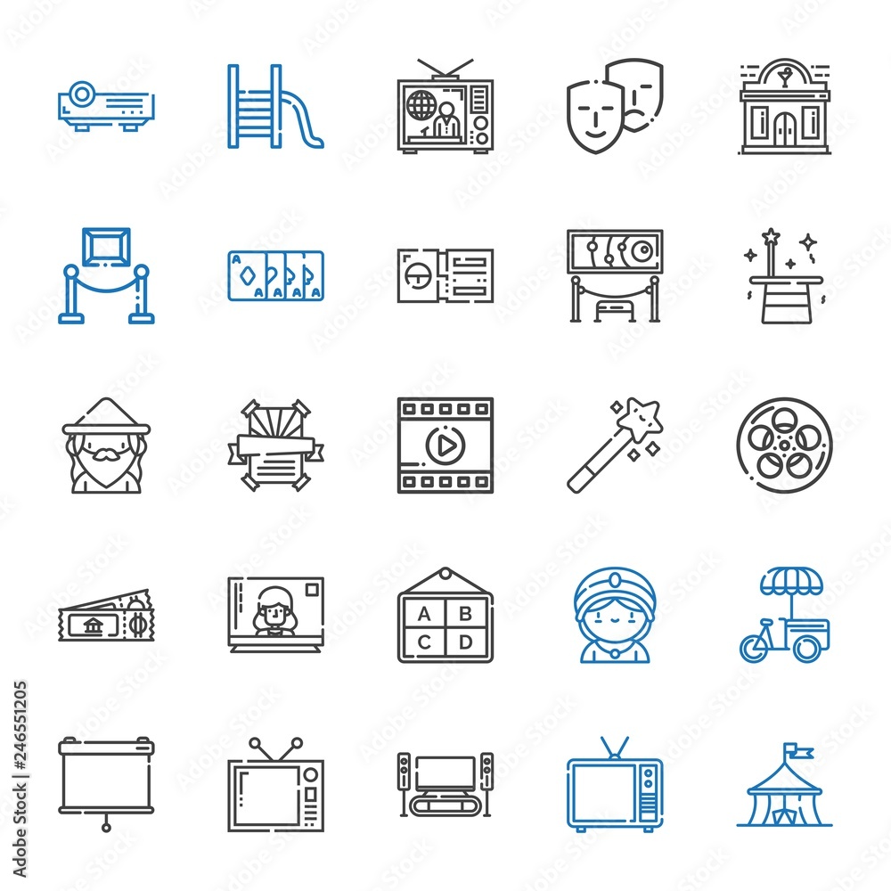 Fototapeta premium show icons set