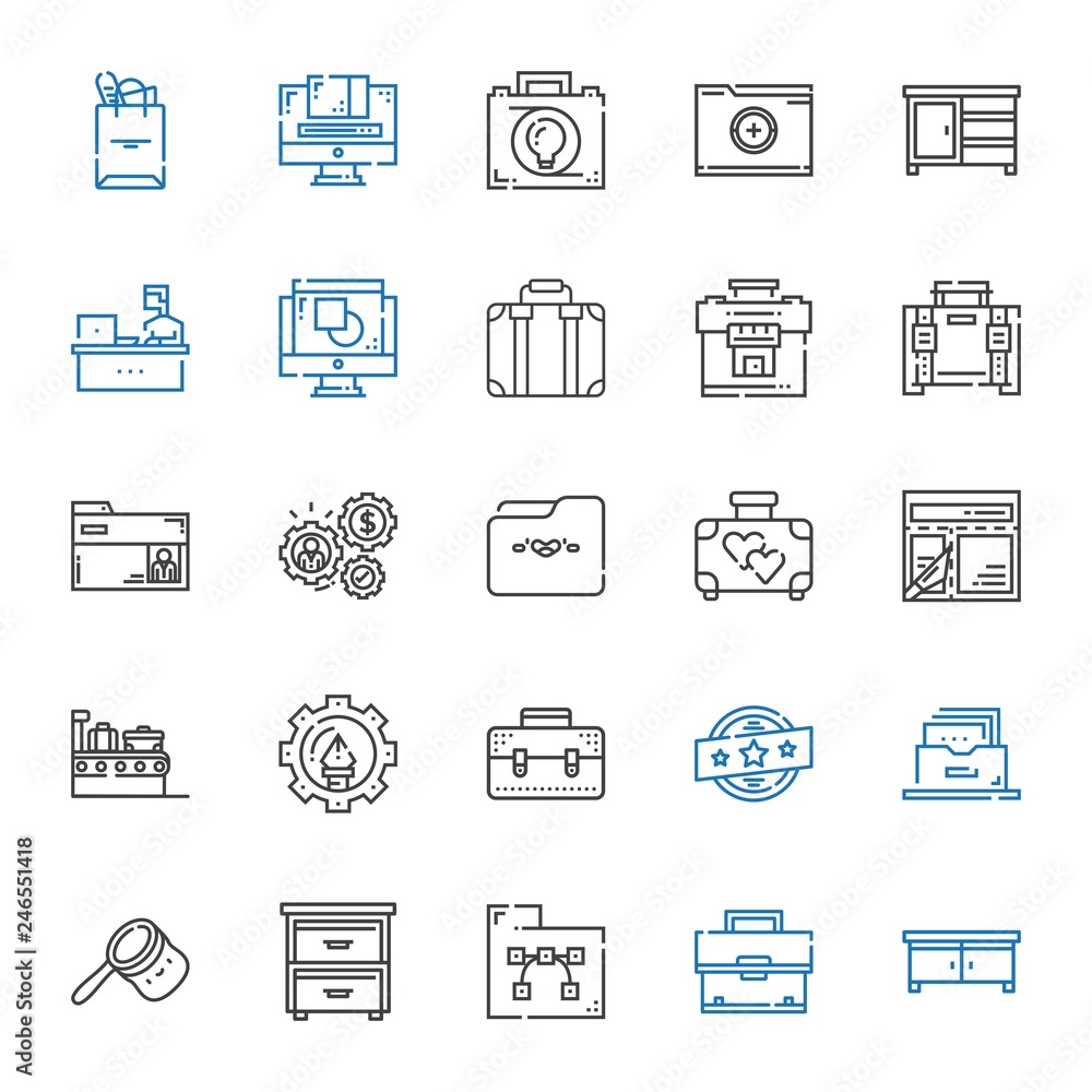 portfolio icons set