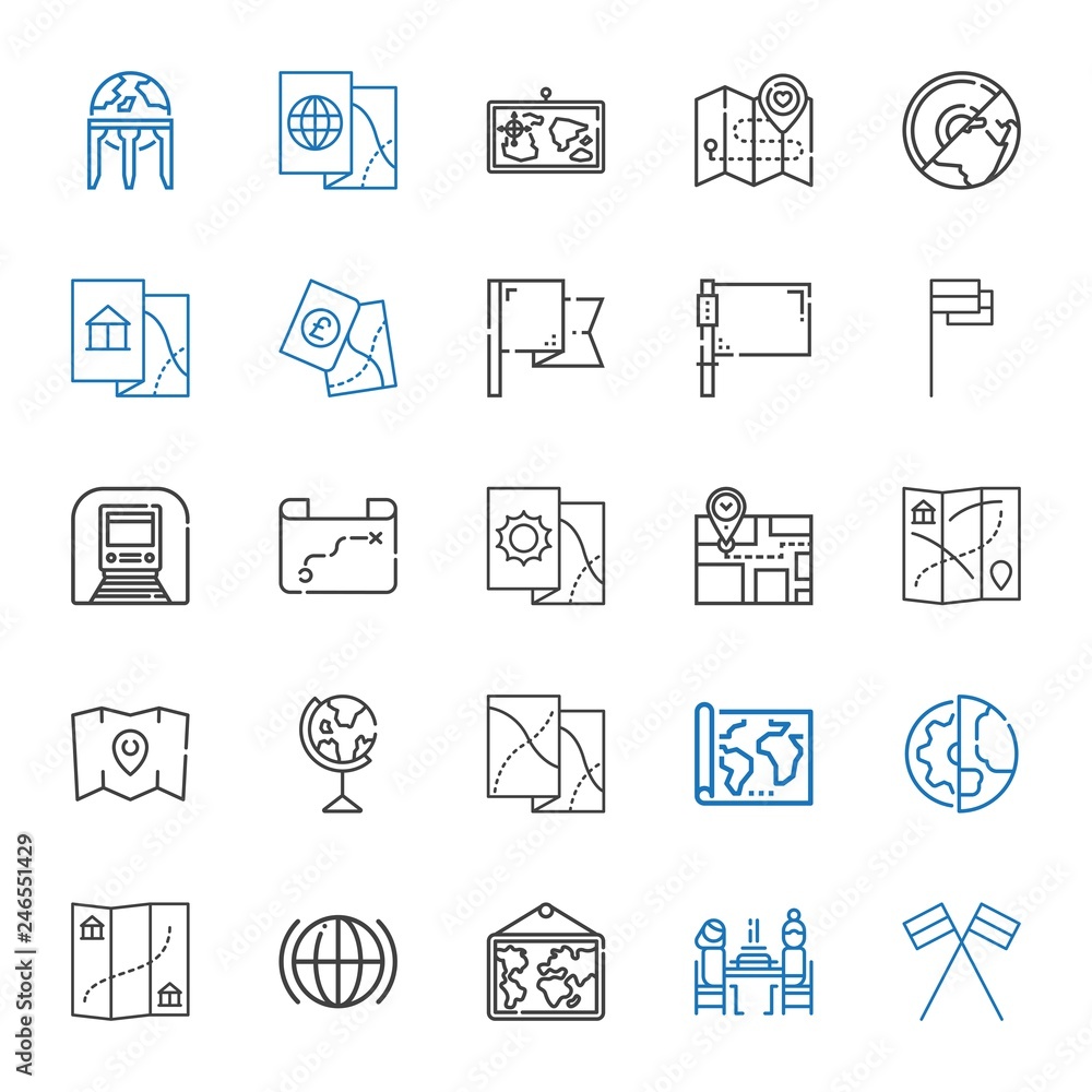 europe icons set europe icons set