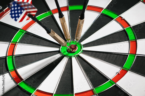 dartboard business success concept