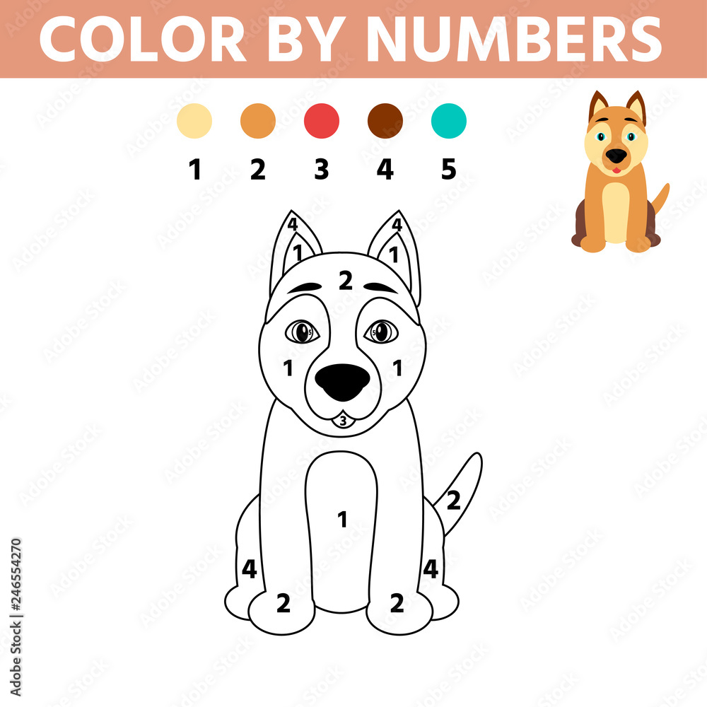 Share more than 175 dog colour drawing