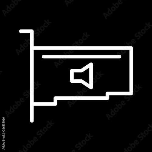 Vector Audio Card Icon