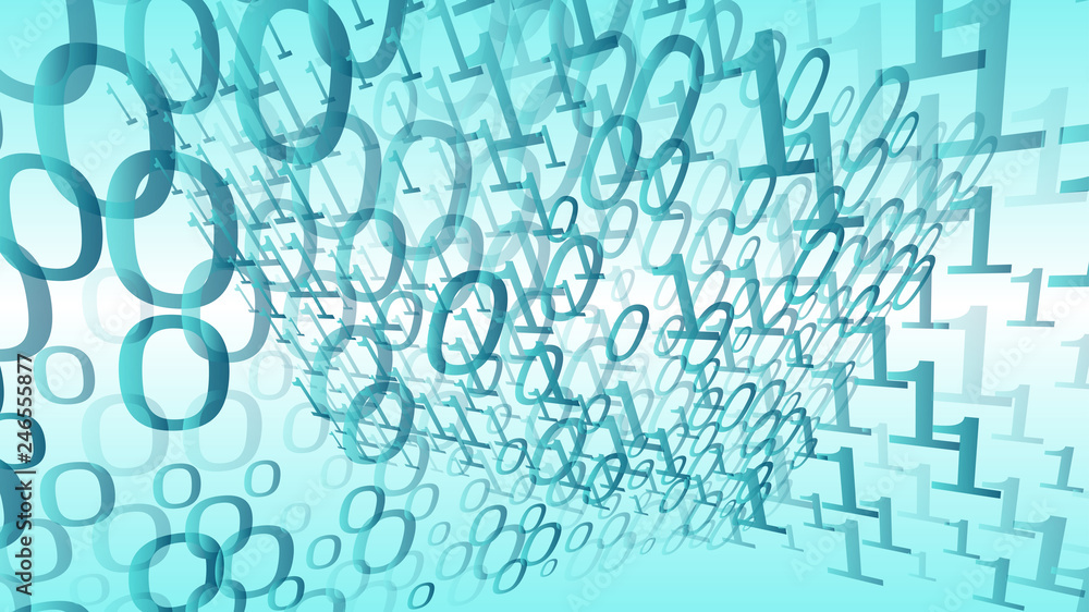 Random binary code abstract concept Random binary code abstract concept