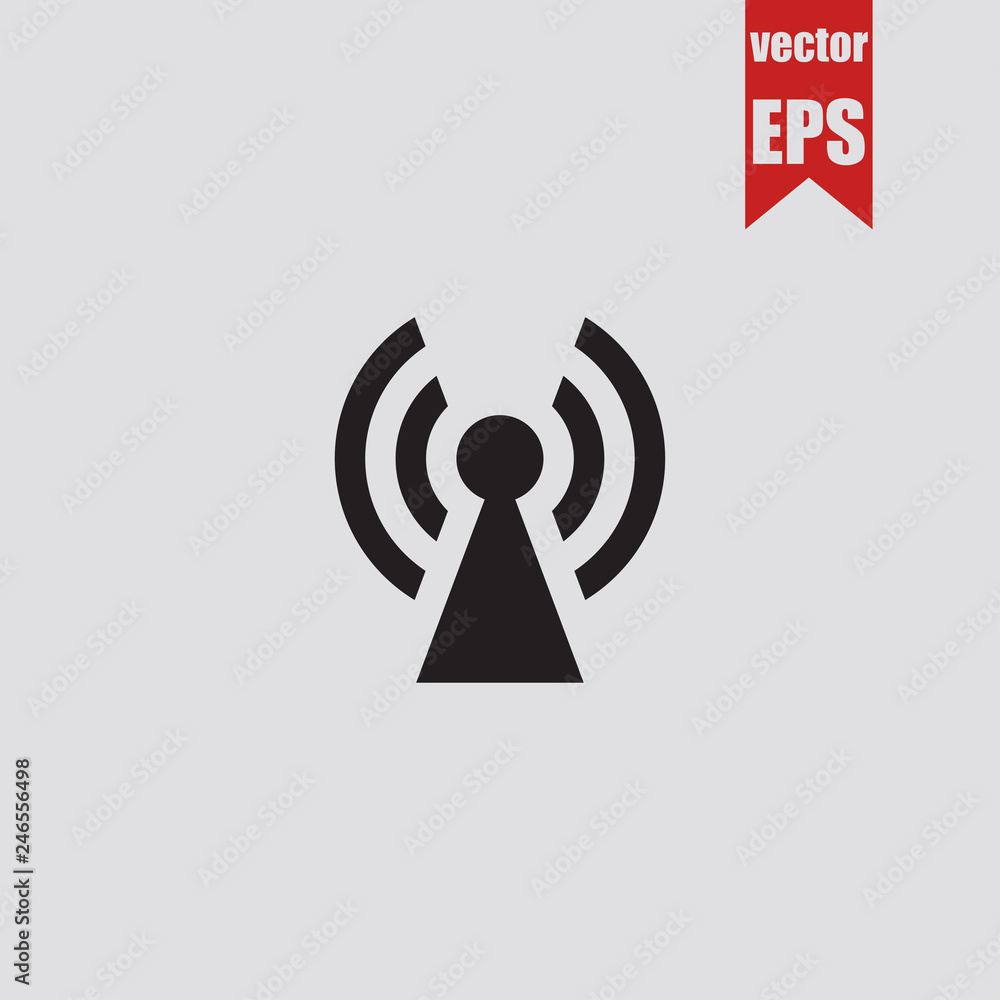 Antenna icon.Vector illustration. Antenna icon.Vector illustration.