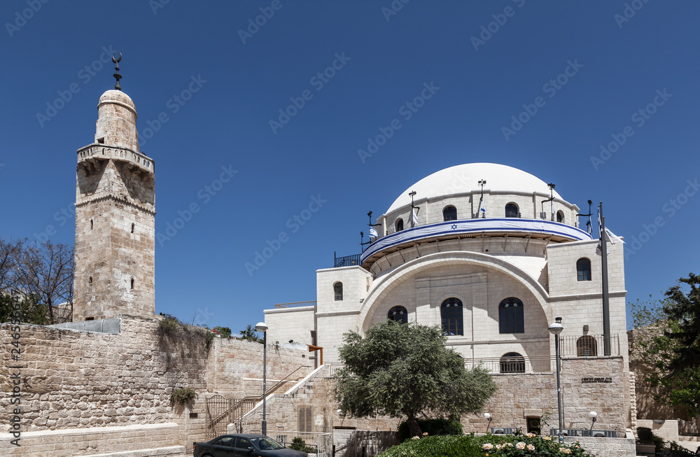 The Ramban synagogue is the oldest functioning synagogue in the Old city. Jerusalem, Israel