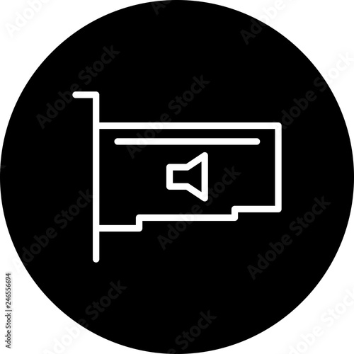 Vector Audio Card Icon