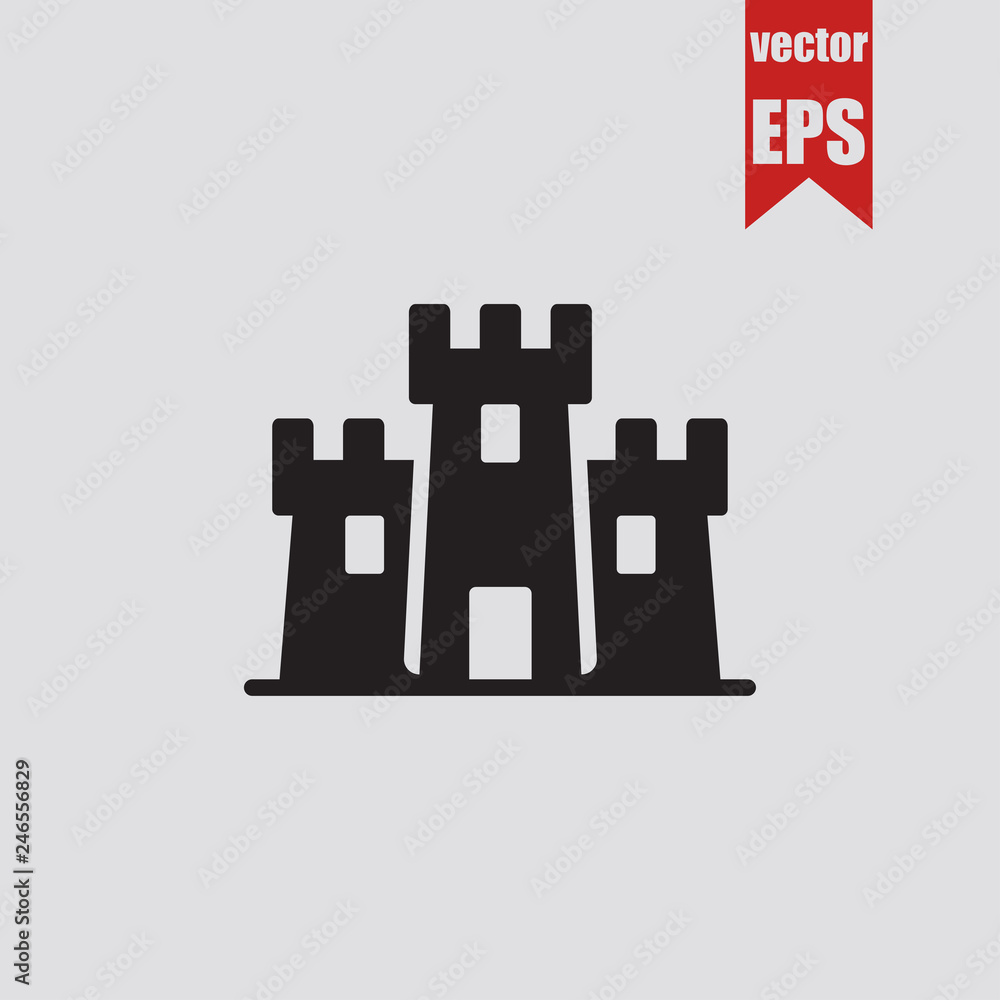 Castle icon.Vector illustration.