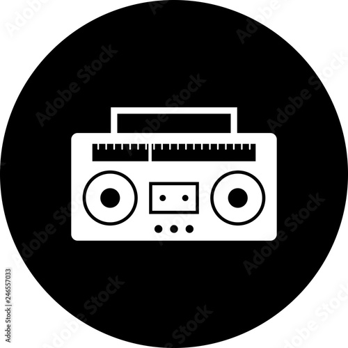 Vector Audio Tape Icon