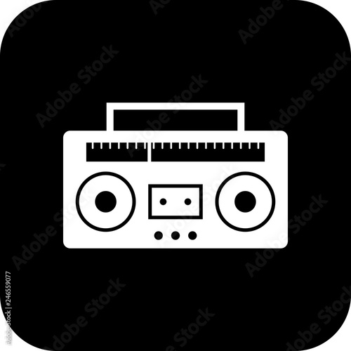 Vector Audio Tape Icon