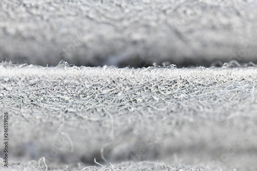 Close Up view on high efficiency particulate air filter.Dust filter surface of car, Useful to trap dust in the car, Make fresh air in the car clean.