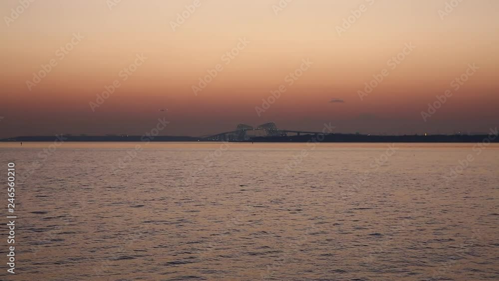 夕方の東京湾 夕方の東京湾