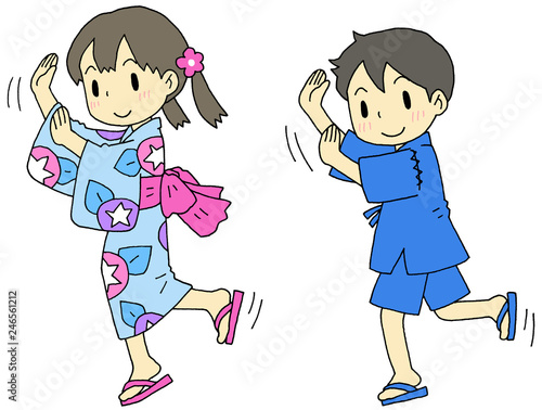 盆踊り　子供