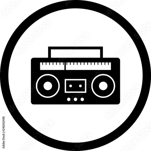 Vector Audio Tape Icon