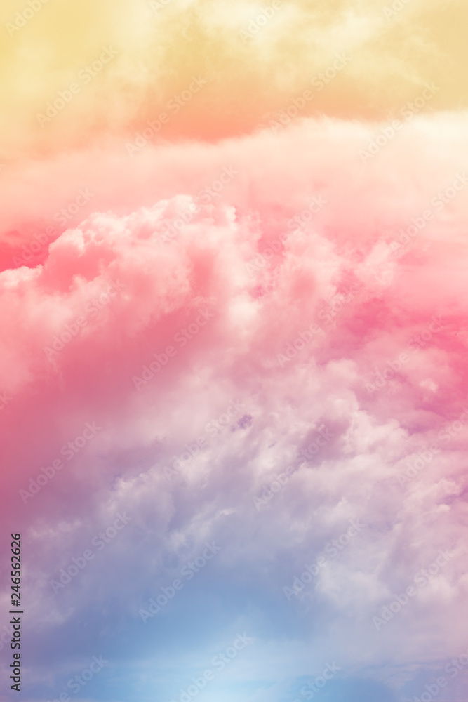 Sun and cloud background with a pastel colored
Sun and cloud background with a pastel colored