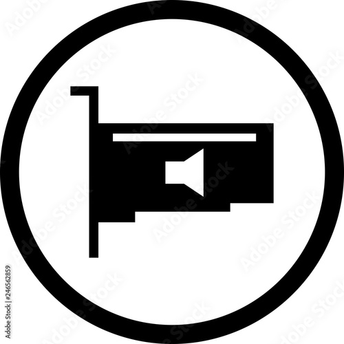 Vector Audio Card Icon