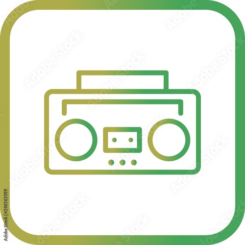 Vector Audio Tape Icon