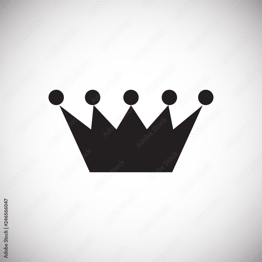 Crown set on white background for graphic and web design, Modern simple vector sign. Internet concept. Trendy symbol for website design web button or mobile app Crown set on white background for graphic and web design, Modern simple vector sign. Internet concept. Trendy symbol for website design web button or mobile app